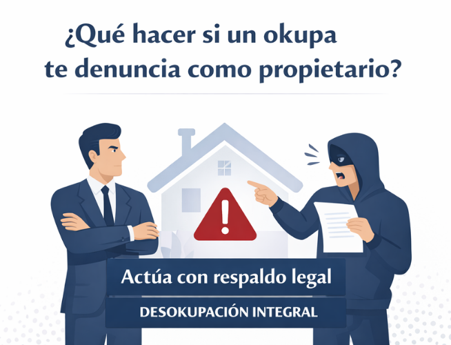 Que hacer si un okupa te denuncia ?