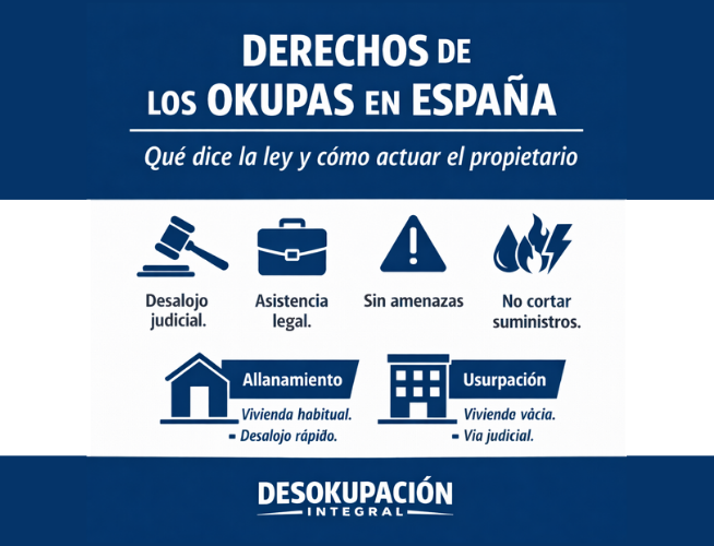 Derechos Okupas en España Infografía